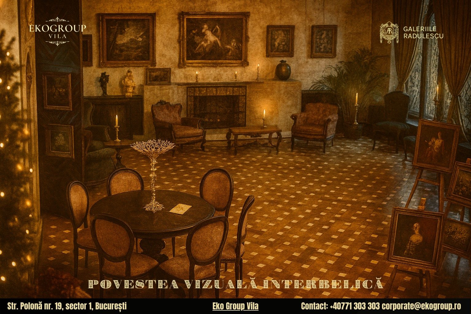 Povestea Crăciunului reînviată cu farmec și eleganță în ambientul anilor ’30 la Eko Group Vila